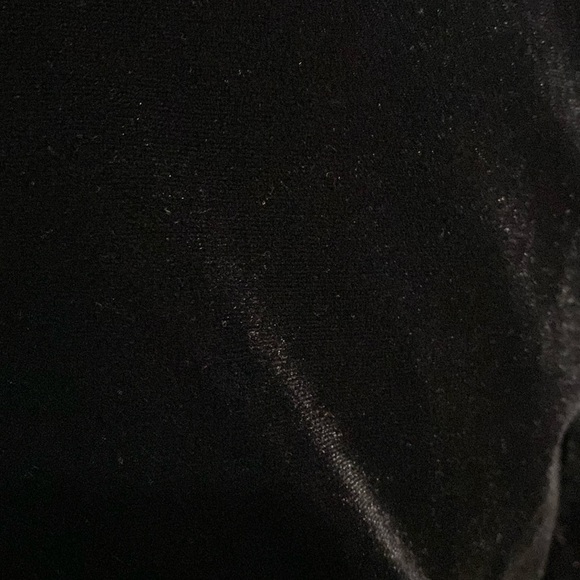 David Warren blk velvet dress w/rhinestone buckle- Size Medium - Picture 5 of 11